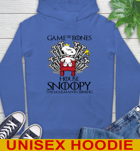 Game of bones house snoopy the mailman is coming tshirt 19