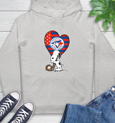 Toronto Blue Jays MLB Baseball The Peanuts Movie Adorable Snoopy Hoodie