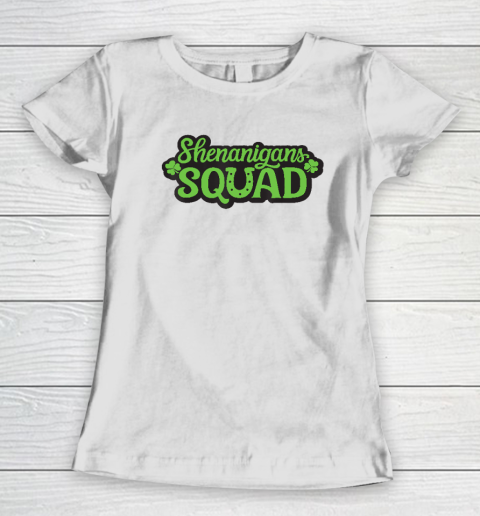 Shenanigans Squad Irish Tee Funny Saint Patricks Day Women's T-Shirt