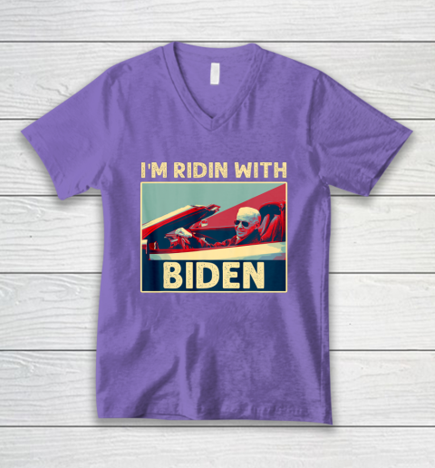 I'm Riding With Joe Biden V-Neck T-Shirt 8