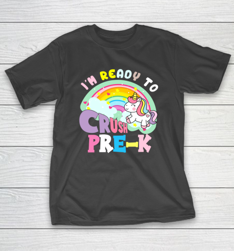 Back to school shirt ready to crush pre K unicorn T-Shirt