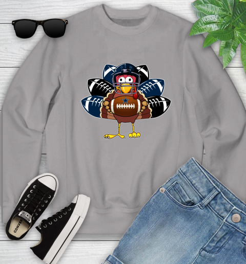 Dallas Cowboys Turkey Thanksgiving Day Youth Sweatshirt 4
