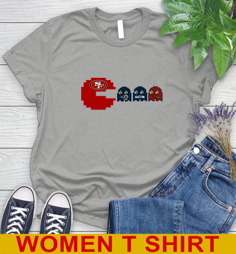 San Francisco 49ers NFL Football Pac Man Champion Women's T-Shirt 12 San Francisco 49ers NFL Football Pac Man Champion Women's T-Shirt - Image 12
