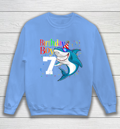 Kids 7th Birthday Boy Shark Shirts 7 Jaw Some Four Tees Boys 7 Years Old Sweatshirt 8