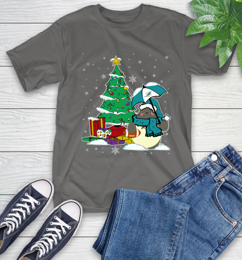 Miami Dolphins NFL Football Cute Tonari No Totoro Christmas Sports T-Shirt 10
