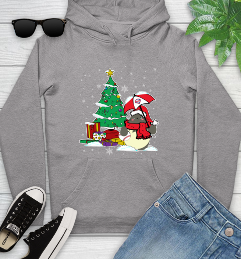 Philadelphia Phillies MLB Baseball Cute Tonari No Totoro Christmas Sports Youth Hoodie 6