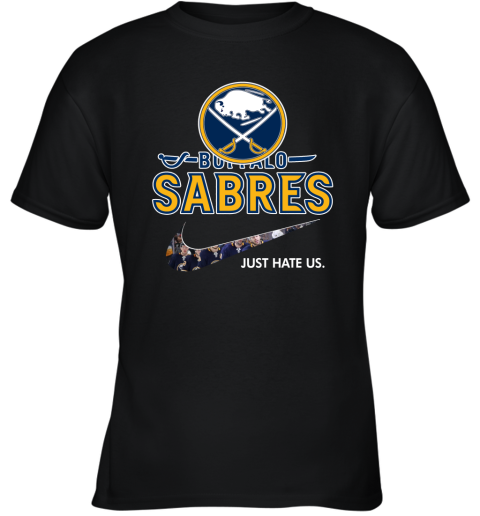 NHL Team Buffalo Sabres x Nike Just Hate Us Hockey Youth T-Shirt