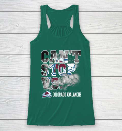 NHL Colorado Avalanche Hockey Can't Stop Vs Racerback Tank 5