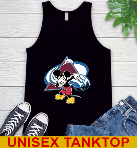 Colorado Avalanche NHL Hockey Dabbing Mickey Disney Sports Tank Top 2