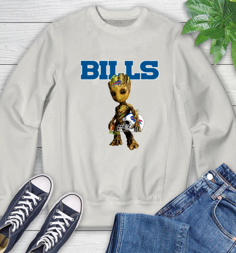 Buffalo Bills NFL Football Groot Marvel Guardians Of The Galaxy Sweatshirt 12