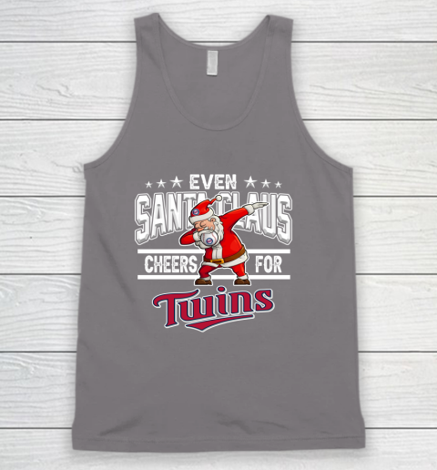 Minnesota Twins Even Santa Claus Cheers For Christmas MLB Tank Top 6
