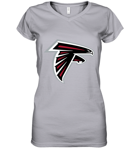 Atlanta Falcons NFL Line by Fanatics Branded Gray Victory Women's V-Neck T-Shirt