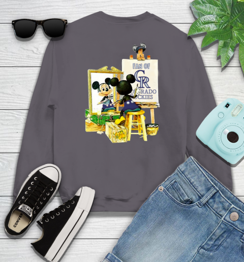 MLB Baseball Colorado Rockies Mickey Drawing Shirt 109