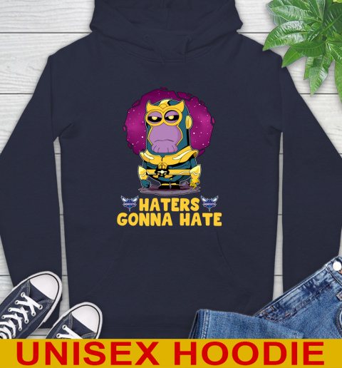 NBA Basketball Charlotte Hornets Haters Gonna Hate Thanos Minion Marvel Shirt Hoodie 4