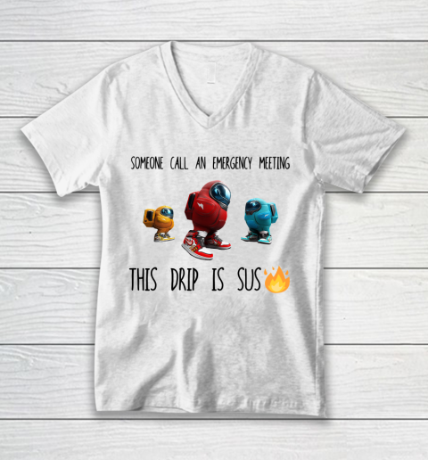 Among Us This Frip Is Sus V-Neck T-Shirt