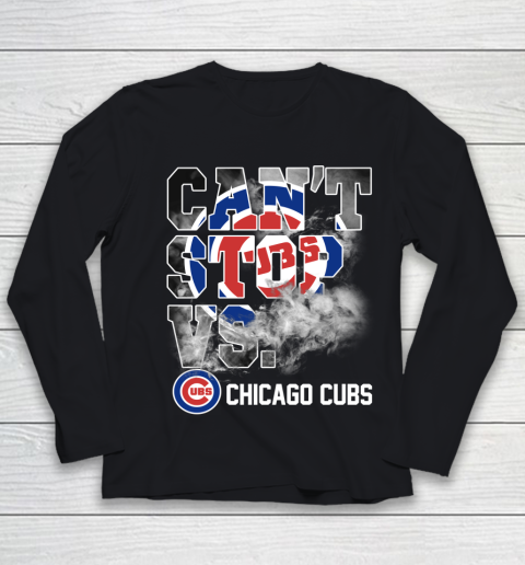 MLB Chicago Cubs Baseball Can't Stop Vs Chicago Cubs Youth Long Sleeve