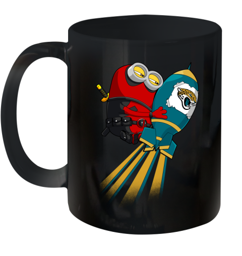 NFL Football Jacksonville Jaguars Deadpool Minion Marvel Shirt Ceramic Mug 11oz