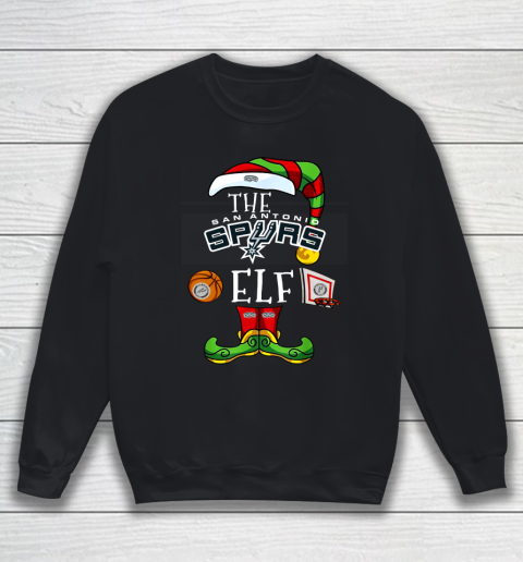 San Antonio Spurs Christmas ELF Funny NBA Sweatshirt