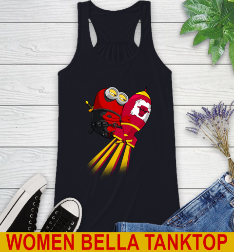 NBA Basketball Chicago Bulls Deadpool Minion Marvel Shirt Racerback Tank 8