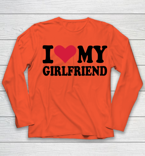 I Heart My Girlfriend  I Love My Girlfriend Funny Youth Long Sleeve 2