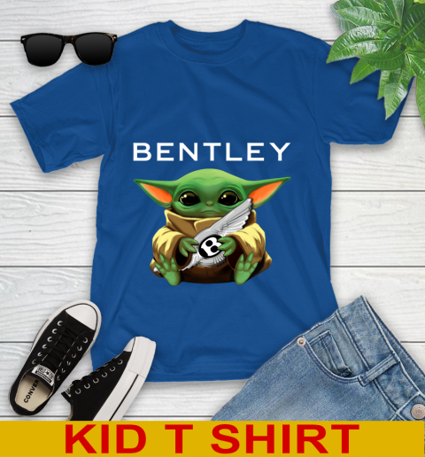 Star Wars Baby Yoda Hugs Bentley Car Shirt 106