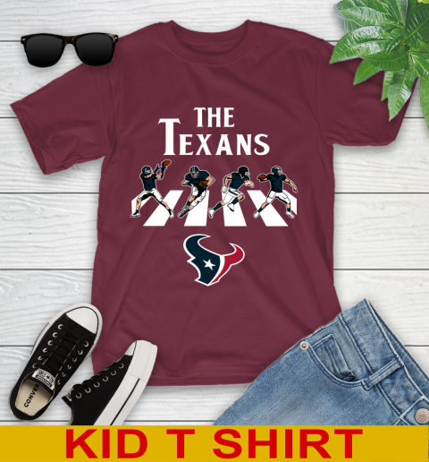 NFL Football Houston Texans The Beatles Rock Band Shirt Youth T-Shirt 5