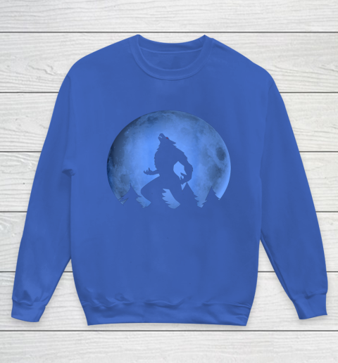 Werewolf Blue Moon wolf full moon on Halloween costume 2020 Youth Sweatshirt 6