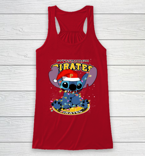 Pittsburgh Pirates MLB noel stitch Baseball Christmas Racerback Tank 4
