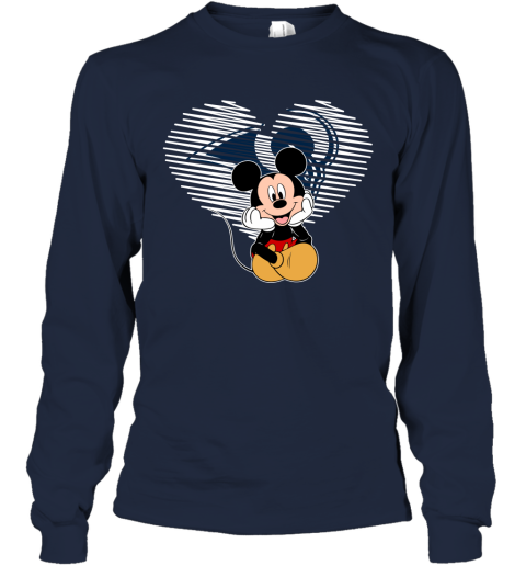 NFL Los Angeles Rams The Heart Mickey Mouse Disney Football T Shirt xWn7twoz3NZ long sleeve tee 14 95 151514 front navy