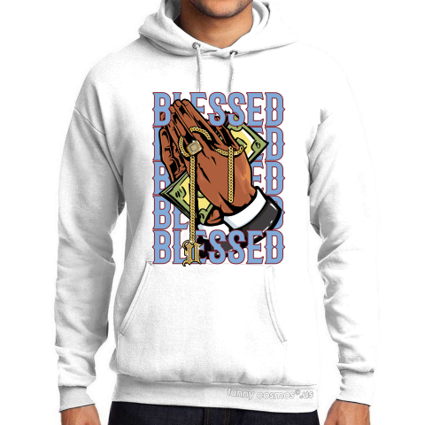 Air Jordan 1 Fearless Matching Sneaker Tshirt Drake Blessed Red and Blue Jordan Tshirt
