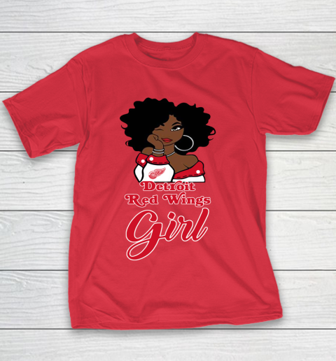 Detroit Red Wings Girl NHL Youth T-Shirt 9