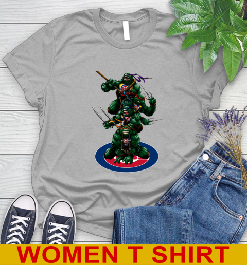 MLB Baseball Chicago Cubs Teenage Mutant Ninja Turtles Shirt Women's T-Shirt 5