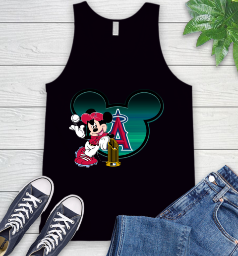 MLB Los Angeles Angels The Commissioner's Trophy Mickey Mouse Disney Tank Top 2