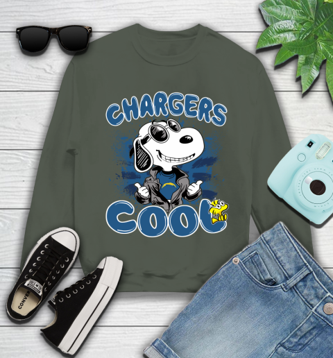 NFL Football Los Angeles Chargers Cool Snoopy Shirt Youth Sweatshirt 7