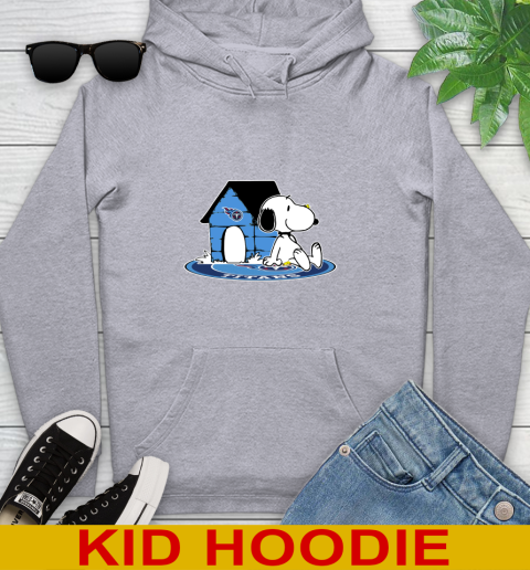 NFL Football Tennessee Titans Snoopy The Peanuts Movie Shirt Youth Hoodie 6