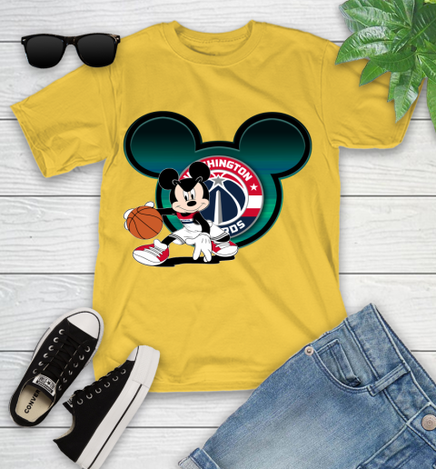 NBA Washington Wizards Mickey Mouse Disney Basketball Youth T-Shirt 8