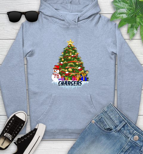 Los Angeles Chargers Merry Christmas NFL Football Sports Youth Hoodie 10