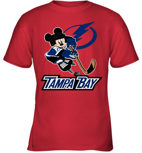 NHL Tampa Bay Lightning Mickey Mouse Disney Hockey T Shirt Youth