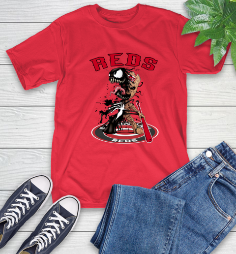 MLB Cincinnati Reds Baseball Venom Groot Guardians Of The Galaxy T-Shirt 10