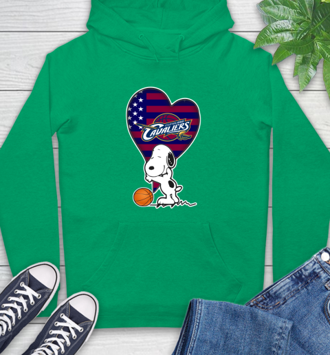 Cleveland Cavaliers NBA Basketball The Peanuts Movie Adorable Snoopy Hoodie 8