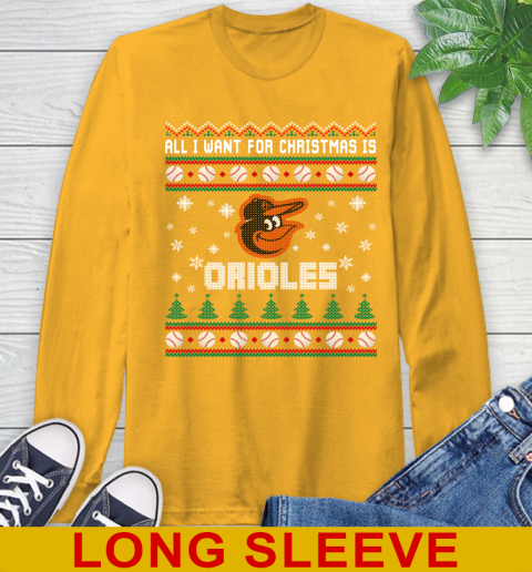 MLB All I Want For Christmas Is Baltimore Orioles Baseball Sports 56