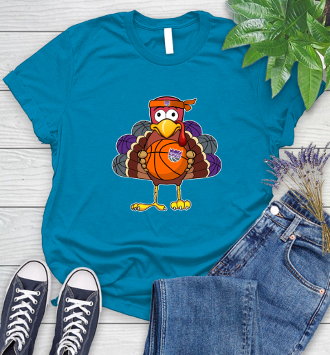 Sacramento Kings Turkey thanksgiving day Women's T-Shirt 7