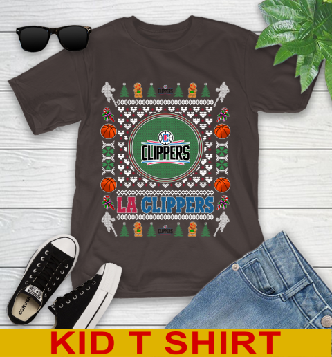 LA Clippers Merry Christmas NBA Basketball Loyal Fan Youth T-Shirt 6