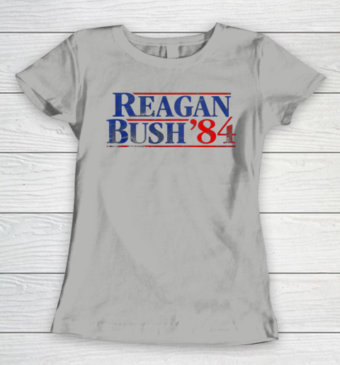 Reagan Bush 84 Vintage Style Conservative Republican Women's T-Shirt 8