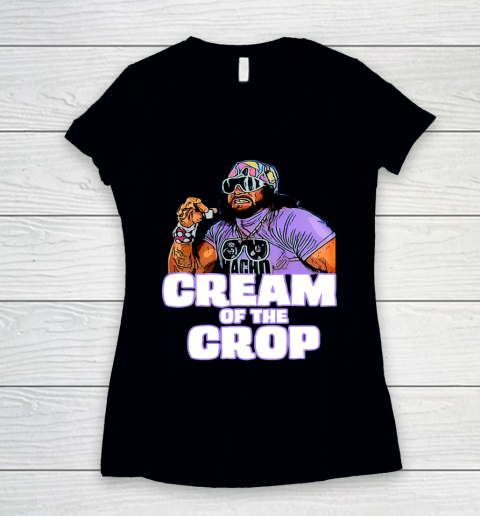 Man cream of the crop Macho funny meme Women's V-Neck T-Shirt