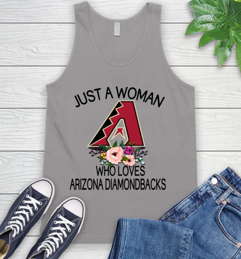 MLB Just A Woman Who Loves Arizona Diamondbacks Baseball Sports Tank Top 2