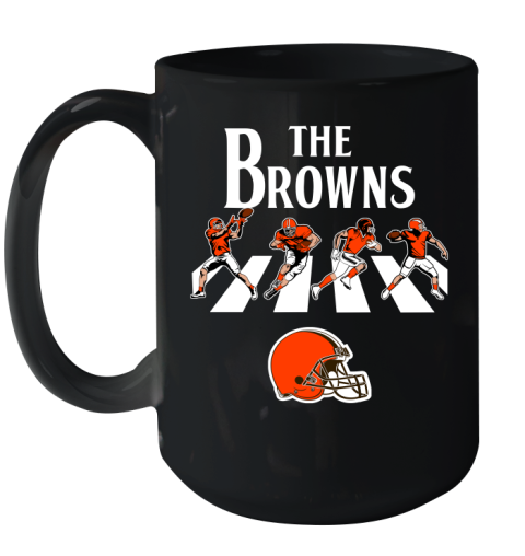 NFL Football Cleveland Browns The Beatles Rock Band Shirt Ceramic Mug 15oz
