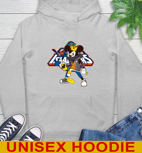 New York Islanders NHL Hockey Mickey Peace Sign Sports Hoodie - Image 7