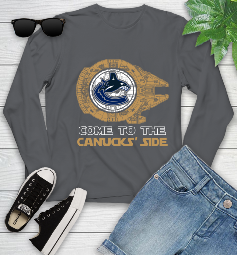 NHL Come To The Vancouver Canucks Wars Hockey Sports Youth Long Sleeve 9