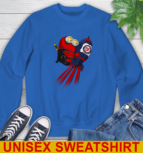 MLB Baseball Washington Nationals Deadpool Minion Marvel Shirt Sweatshirt 11